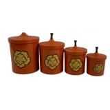 Vintage Apco Canister Set - 9" Tall