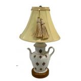 Vintage Ceramic Teapot Table Lamp - 23" Tall