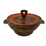 California Pottery Dish w/ Lid - 9.5 x 6