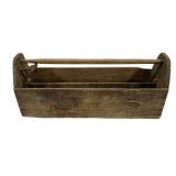 Antique Wood Toolbox - 32 x 14 x 9.5