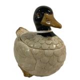 Vintage Ceramic Mallard Duck Cookie Jar