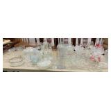 Table Lot of Assorted Stem & Crystal Items
