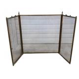 Antique Iron/Brass Mesh French Folding Fireplace