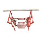 Vintage Painted Sewing Machine Base - 30 x 34 x 15