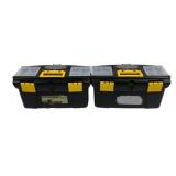 2 Voyager 12" Plastic Toolboxes