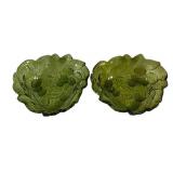 2 Vintage Indiana Glass Co. Candy Dishes