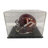 Virginia Tech Mini Helmet w/ Display Case