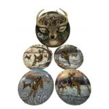 Lot of Assorted Deer Plates & Plaques