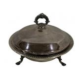 Rogers Silver Plated Dish w/ Lid - 10.5 x 8