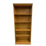 Oak Veneer Bookshelf - 73 x 30 x 12