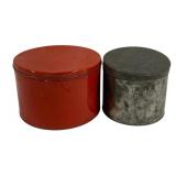 2 Metal Tins - 7 x 10, 6 x 8