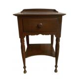 Antique Wood End Table - 29 x 19 x 16