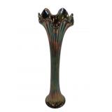Fenton Carnival Swung Glass 16.5" Vase