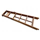 6 Ft Wooden Ladder w/ Pulldown Shelf