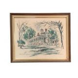 Framed Print, signed - 19.5 x 24.5