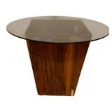 Glass Top Side Table - 22 x 16.5