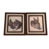 2 Framed Prints - 12.5 x 11