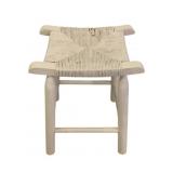 Wood Stool - 16 x 12 x 19