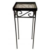 Metal / Glass top Stand - 8 x 8 x 20