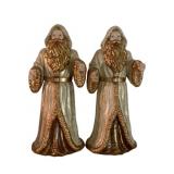 2 Santa Figures - 15" tall