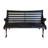 Wood / Metal Bench - 48 x 21 x 28