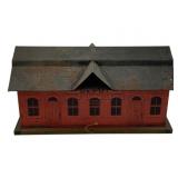 Metal Train Depot 7.5"x13"x7"