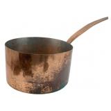Antique Copper Pot w/ Handle 8"x18"x9"