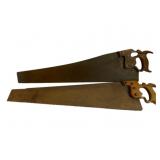 2pc. Lot Antique Saws 34"