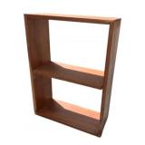 2 Tier Wood Shelf 25"x18"x7.5"