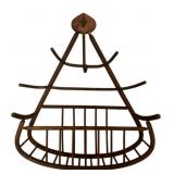 Vintage Bentwood Hat & Coat Rack 33"x27"x9"