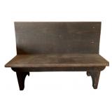 Wooden Church Pew 34"x48"x18"