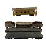6pc. Lot Vintage Train Cars 14"x14"x2.5"