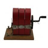 Antique Hand Crank Generator 4.25"x4"x10"