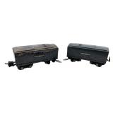 Pair of Lionel Train Cars 3"x3"x8"