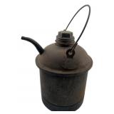 Vintage Train Track Oil Can 10"x6"x8"