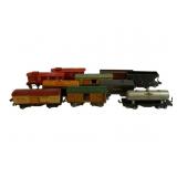 10pc O Scale Toy Train Cars Lot 3"x8.5"x2"