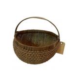 Primitive Polychrome Basket w/Handle 8"x8"x8"