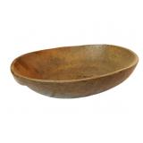 Large Antique Wooden Dough Bowl 7"x25"x22"