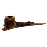Hand Crafted Alligator Pipe 10"