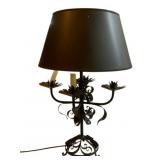 Wrought Iron Candelabra Style Table Lamp 26"