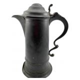 Antique Pewter Flagon 12"x9"x5.5"