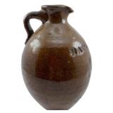 Markham, VA Stoneware Jug 8"x5"x5"