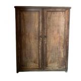 2 Door Wood Wardrobe 58"x43"x23"