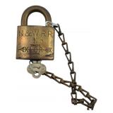 N & WRR N Trade Padlock w/Key 3"x2"