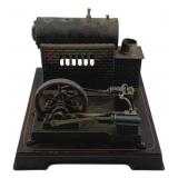 Antique Tin Litho Steam Buggy 4"x8.5"x10"