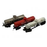 3pc. O Scale Tank Car Trains 3"x9"x2.5"