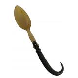 Vintage Hand Carved Horn Spoon 9"
