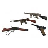 Group of 4 Toy Guns 6.25"