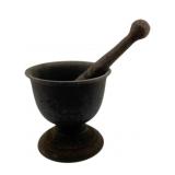 Cast Iron Mortar & Pestle 8"x5"