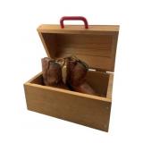 Wood Box & Child